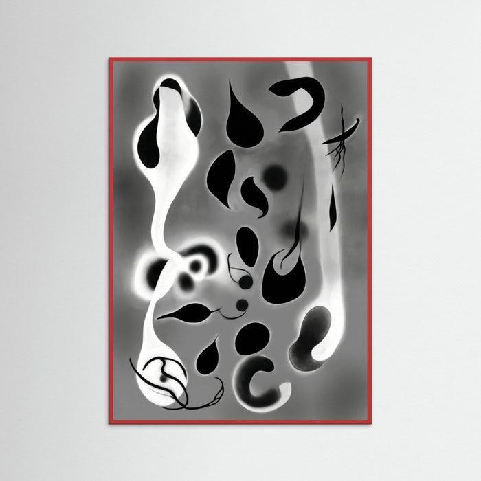 Red Wood Ethereal Forms Gray