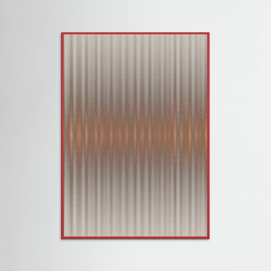Euphoria - Gray and Orange Poster – plakat og kunsttryk