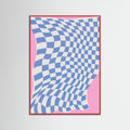 Red Wood Fabric and Wind Poster