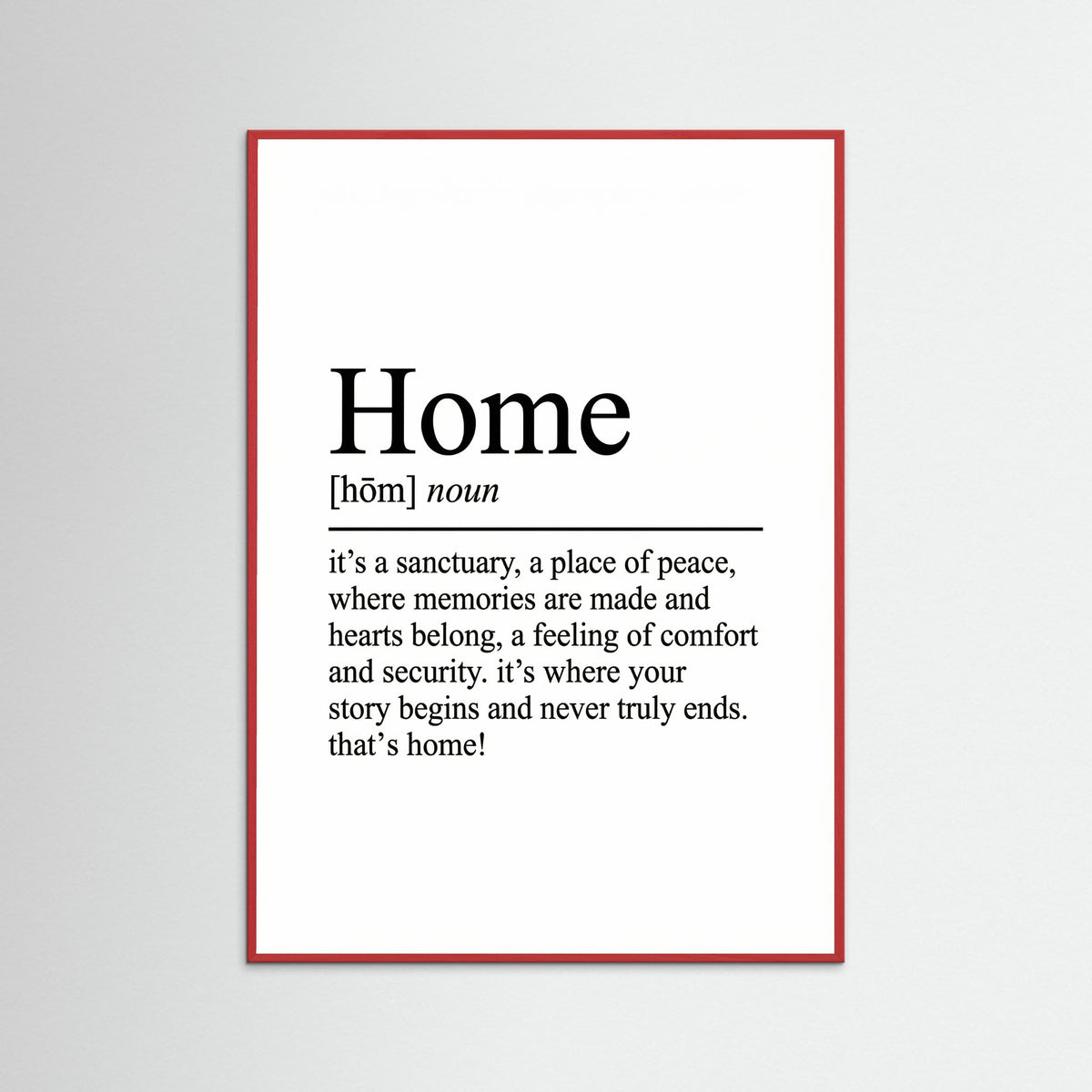 Red Wood Family Definition Art