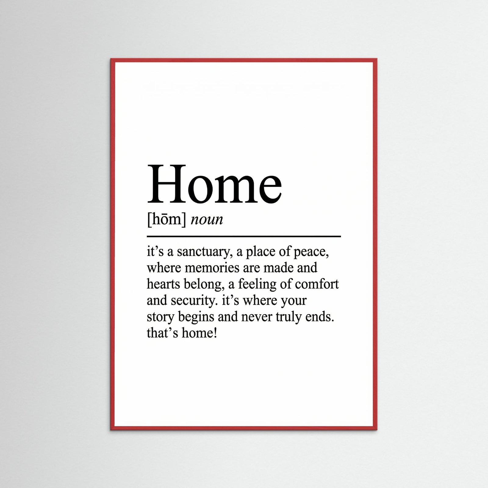 Red Wood Family Definition Art