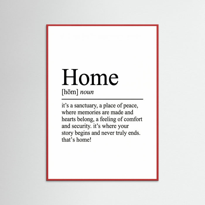 Red Wood Family Definition Art