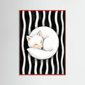 Red Wood Feline Embrace