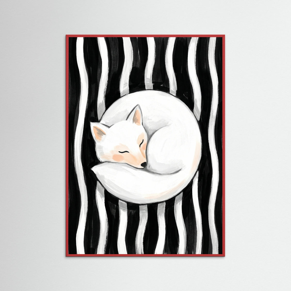 Red Wood Feline Embrace