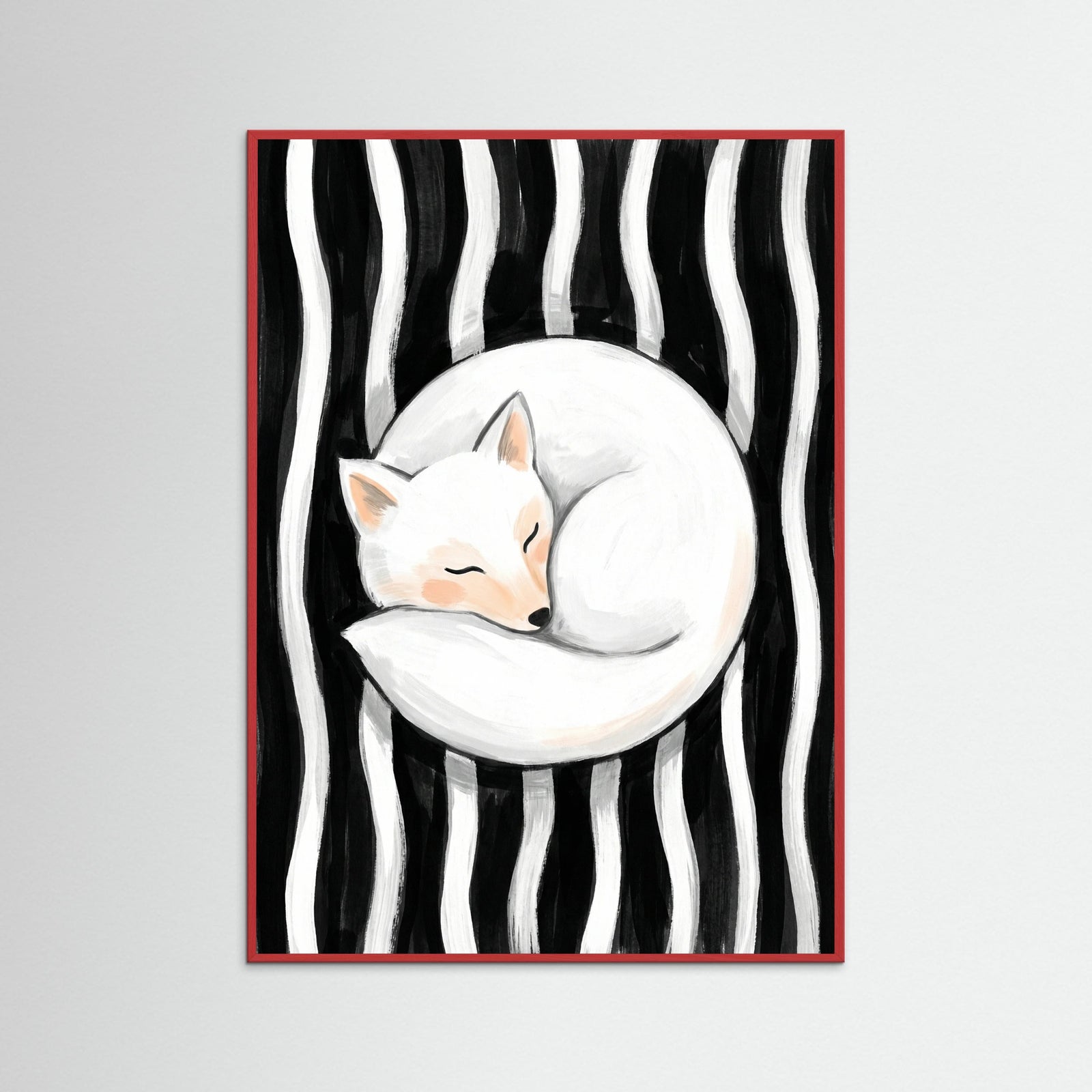 Red Wood Feline Embrace