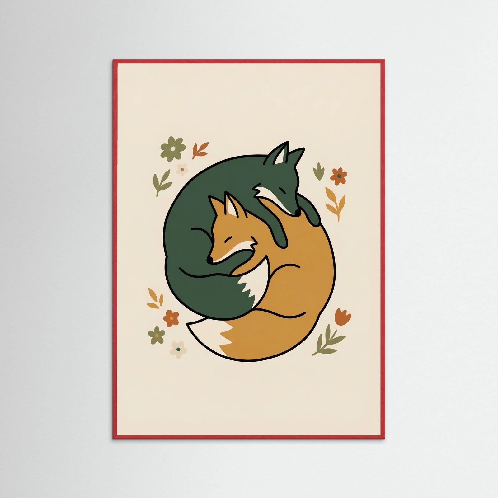 Red Wood Feline Harmony