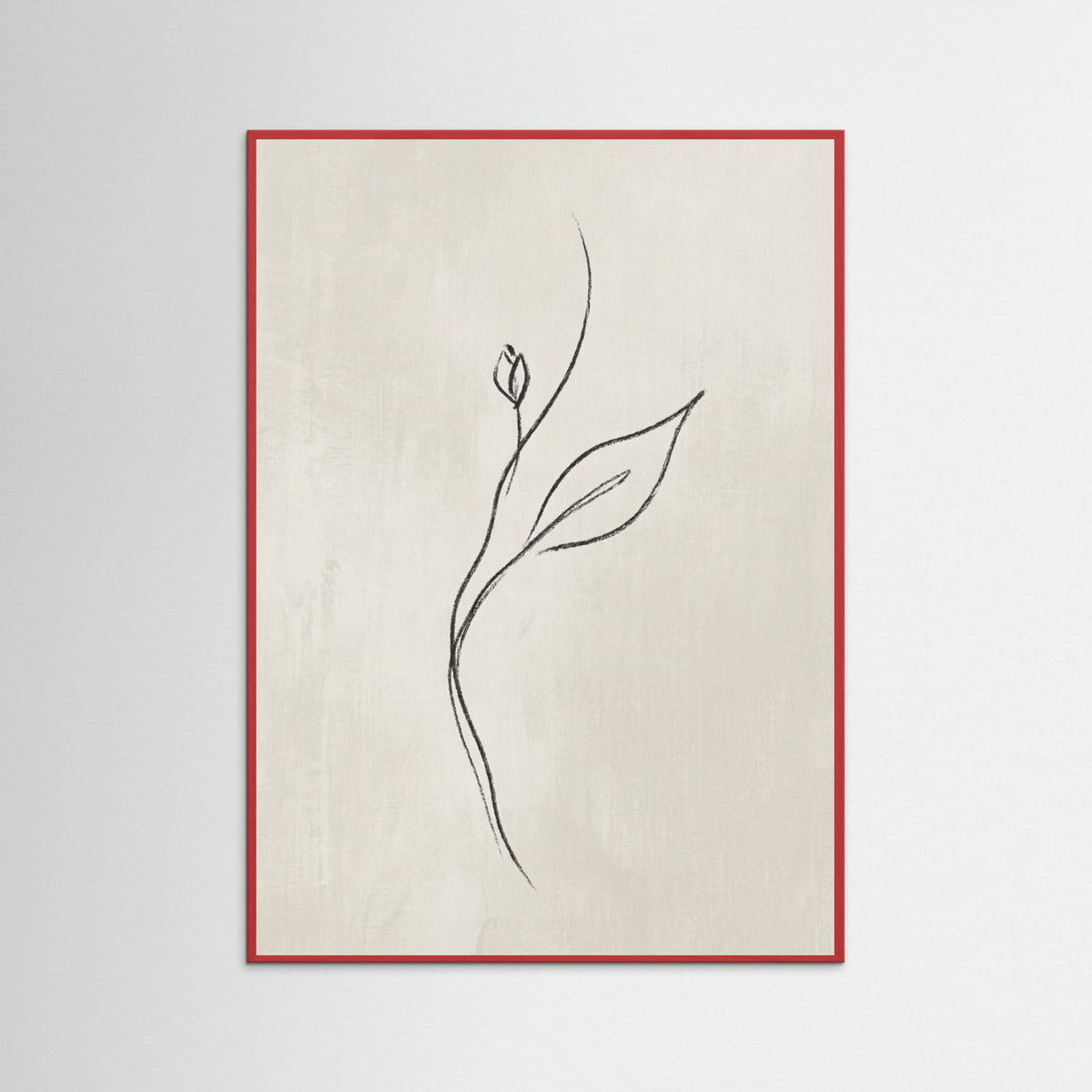 Red Wood Feminine Silhouette