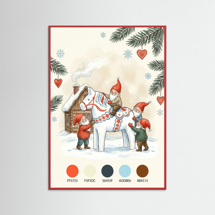 Red Wood Festive Dala Ride