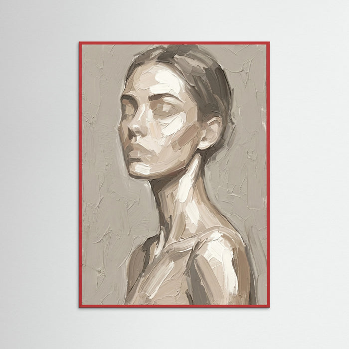 Red Wood Figurative Contour