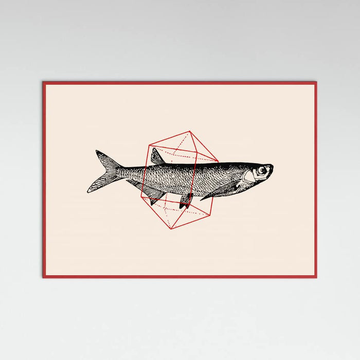 Fish In Geometrics Nº2 Poster – plakat og kunsttryk
