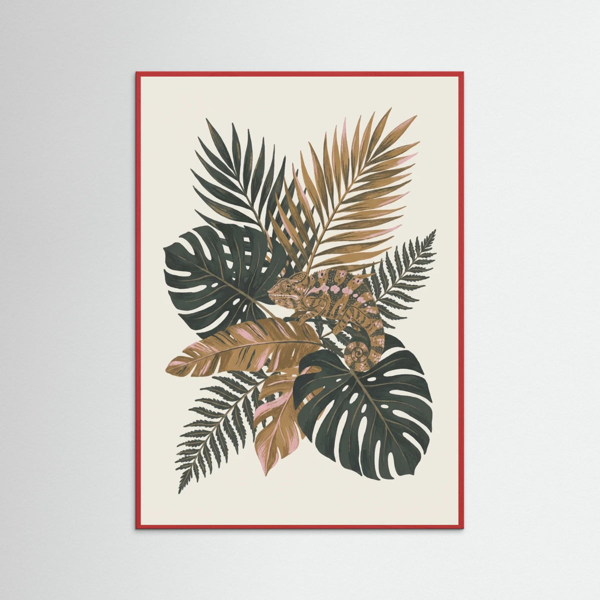 Red Wood Floral Flight