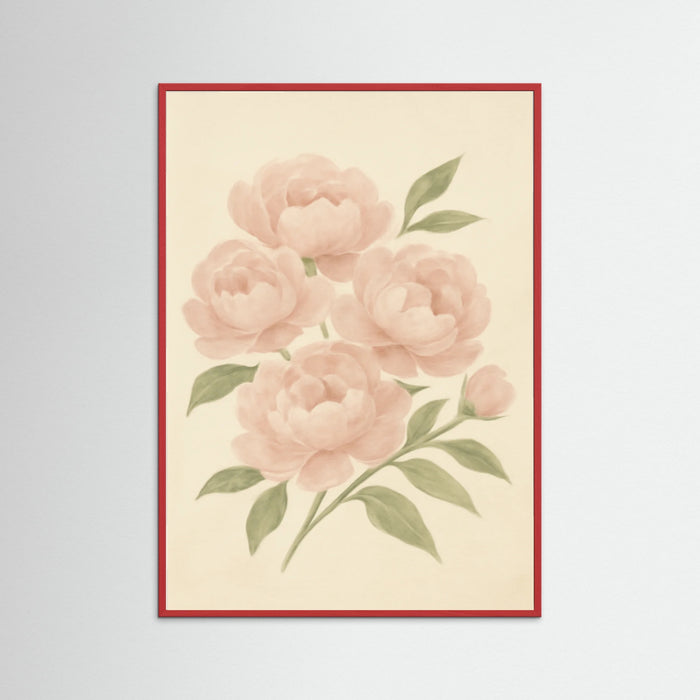 Red Wood Floral Repose