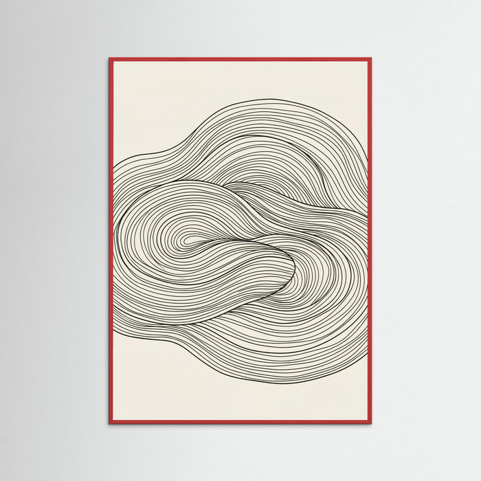 Red Wood Flowing Forms