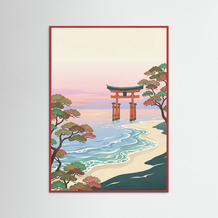 Red Wood Flowing Mountain Serenity