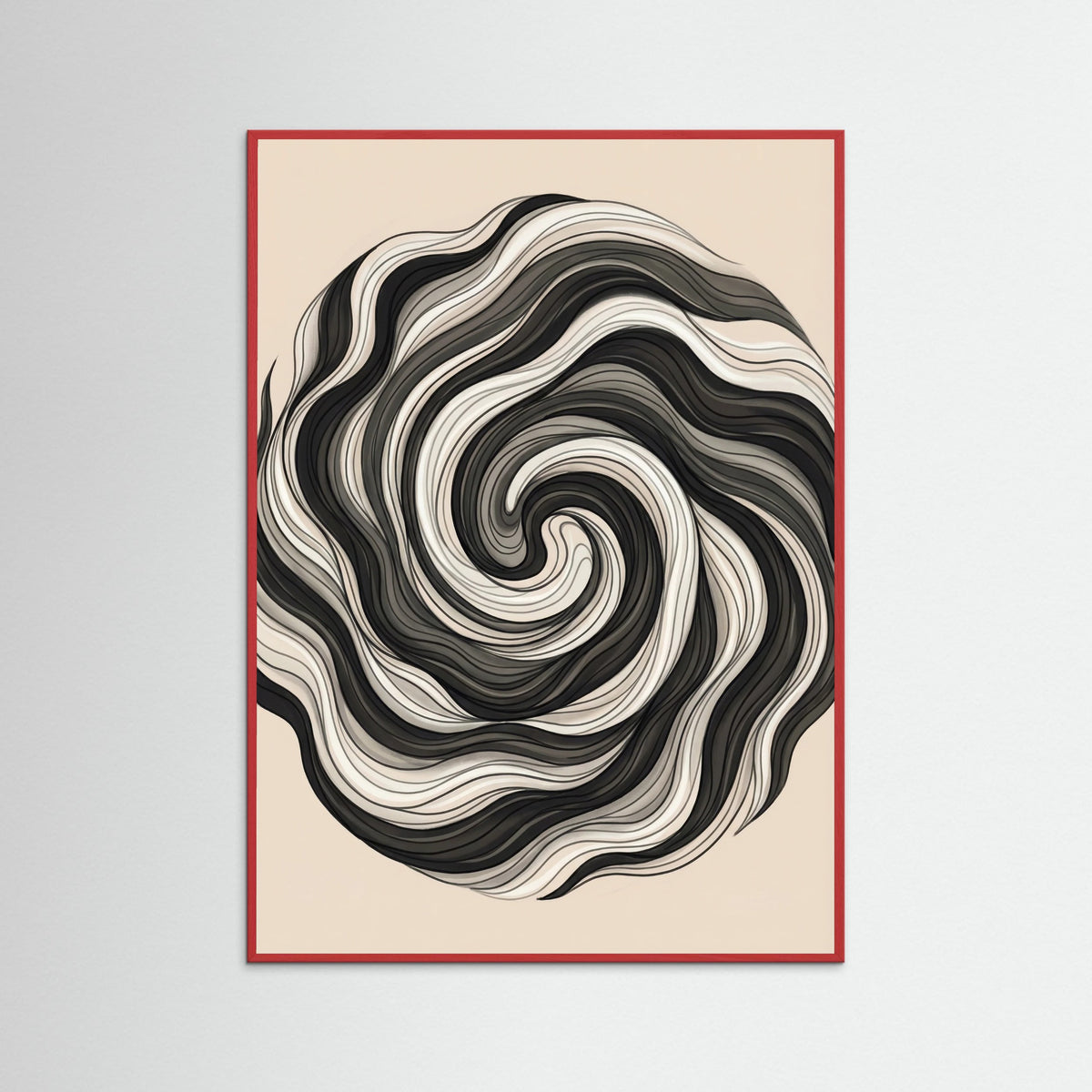 Red Wood Flowing Strands