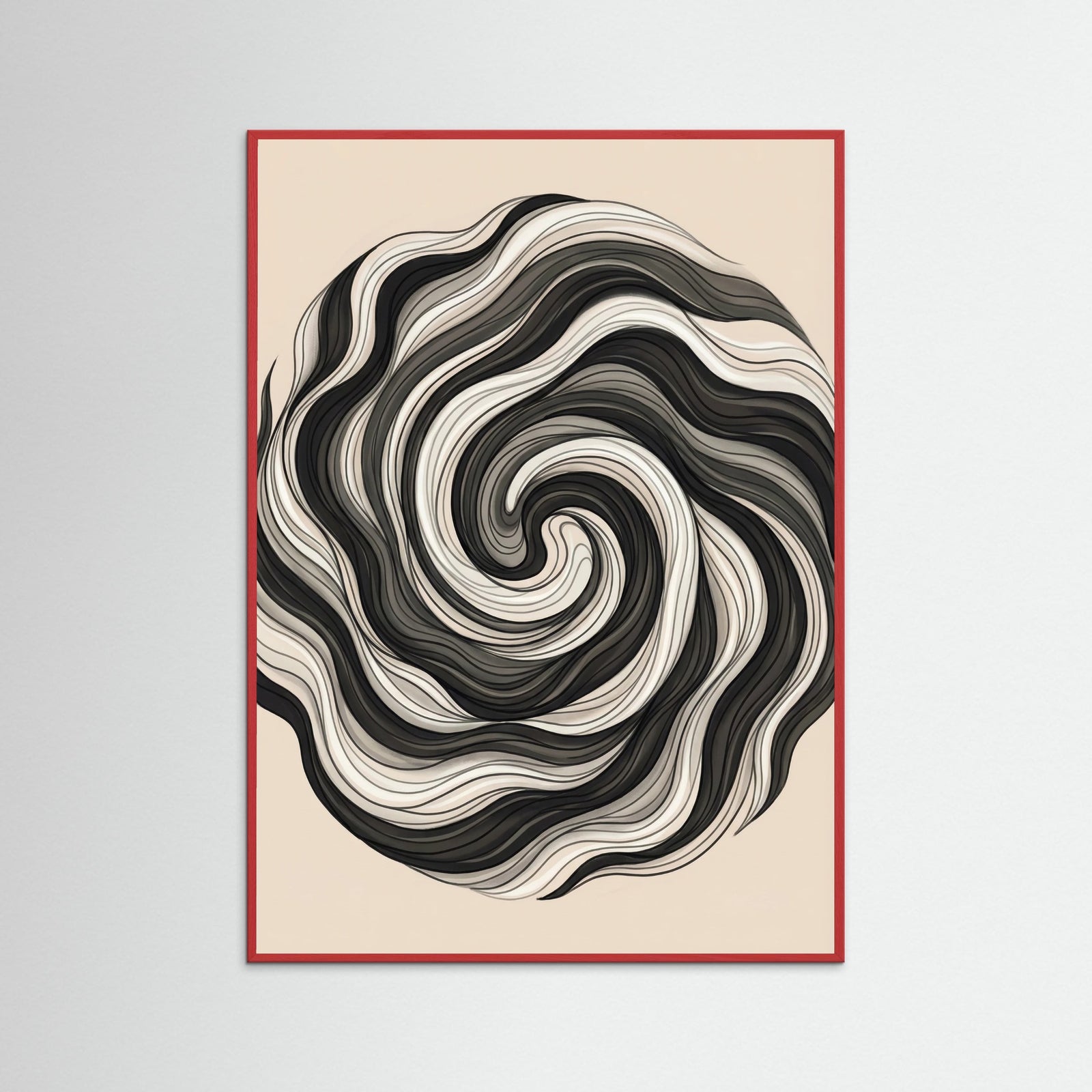 Red Wood Flowing Strands