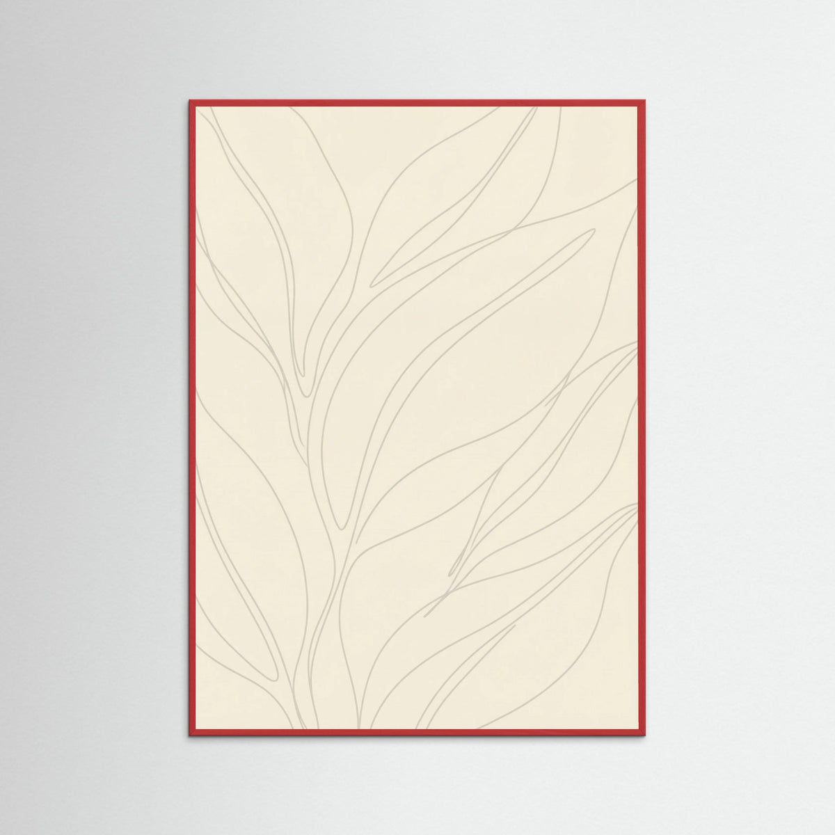 Red Wood Fluid Contours