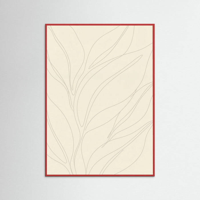 Red Wood Fluid Contours