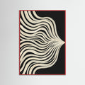 Red Wood Fluid Contours
