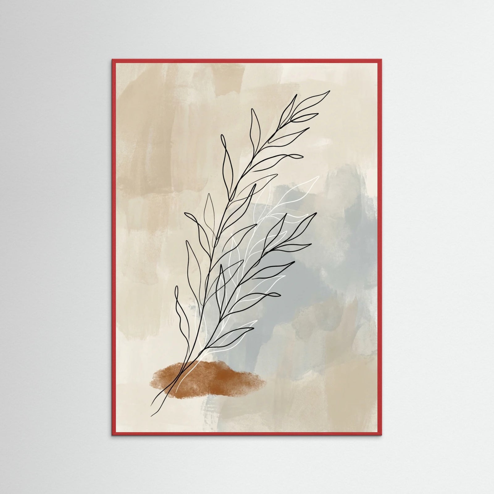 Red Wood Fluid Form