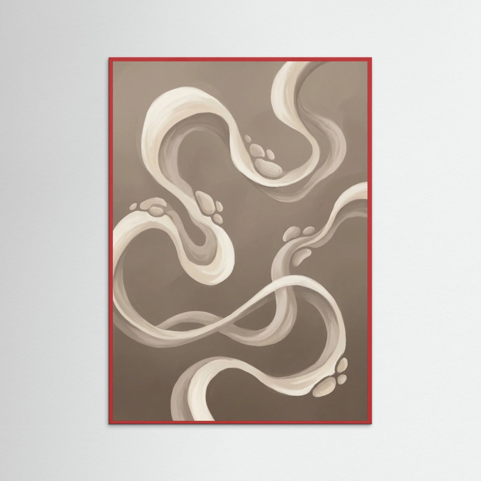 Red Wood Fluid Forms