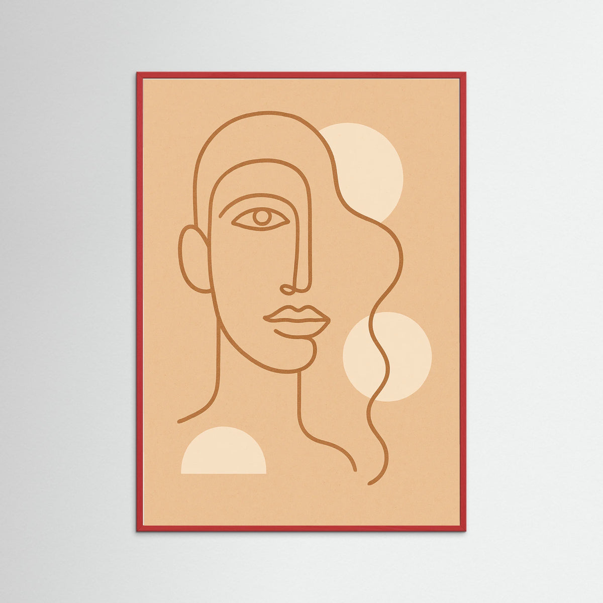 Red Wood Fluid Silhouette