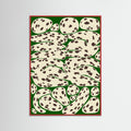 Red Wood Fluid Spot Pattern