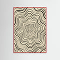 Red Wood Fluid Stripes