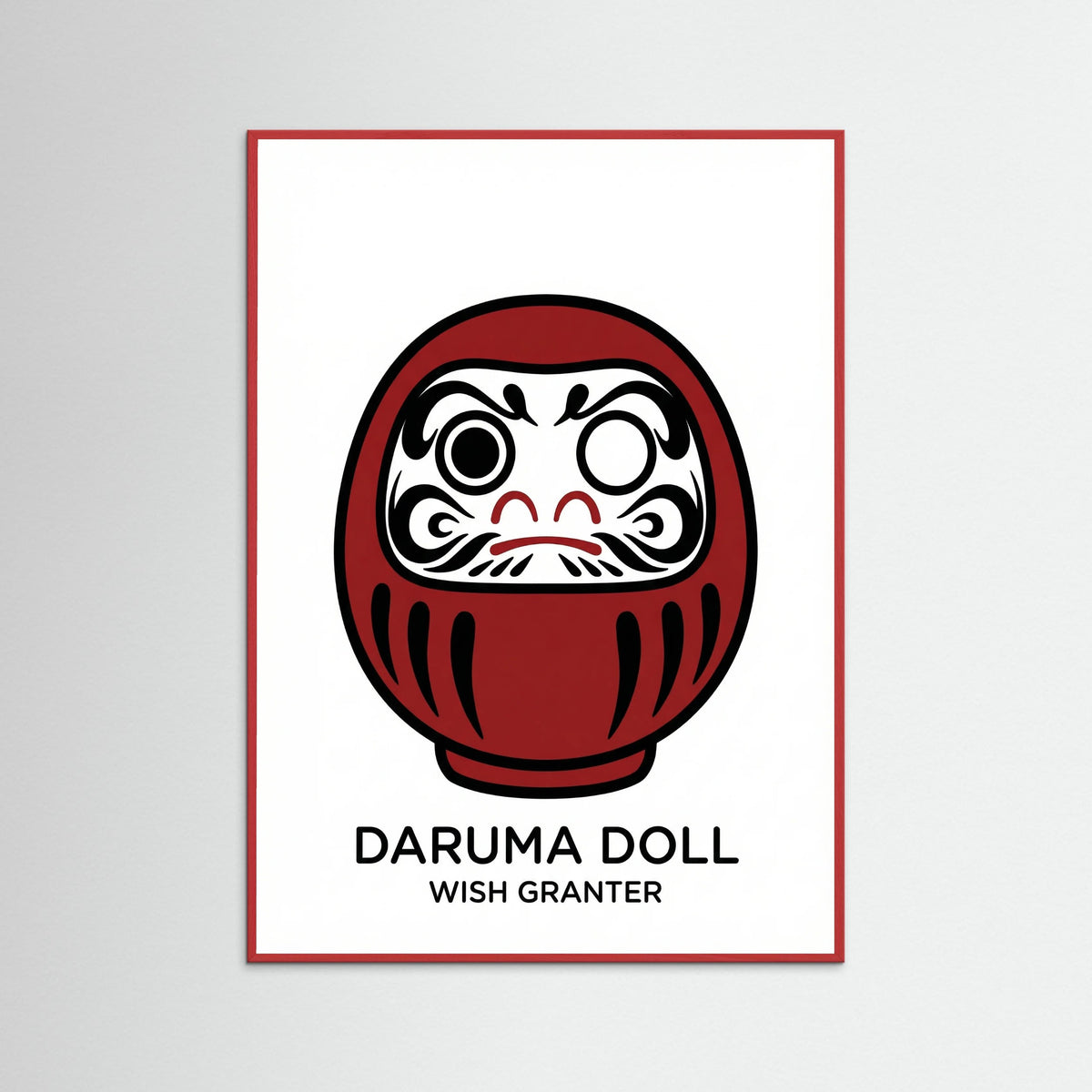 Red Wood Fortune Cat Charm