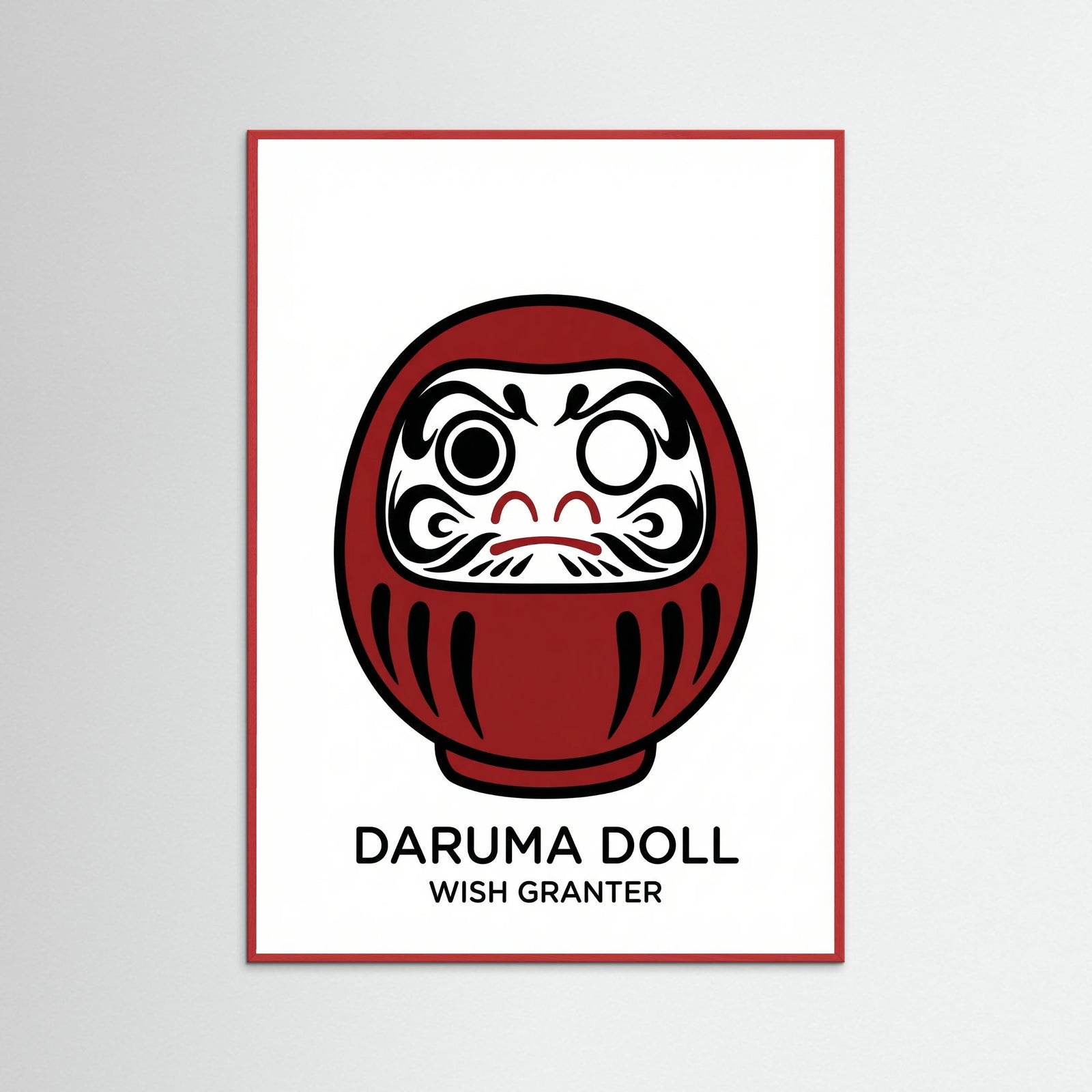 Red Wood Fortune Cat Charm