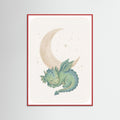 Red Wood Friendly Dino Moon
