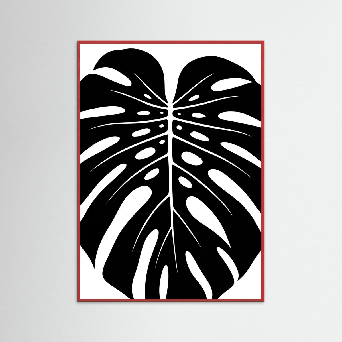 Red Wood Frond Silhouettes