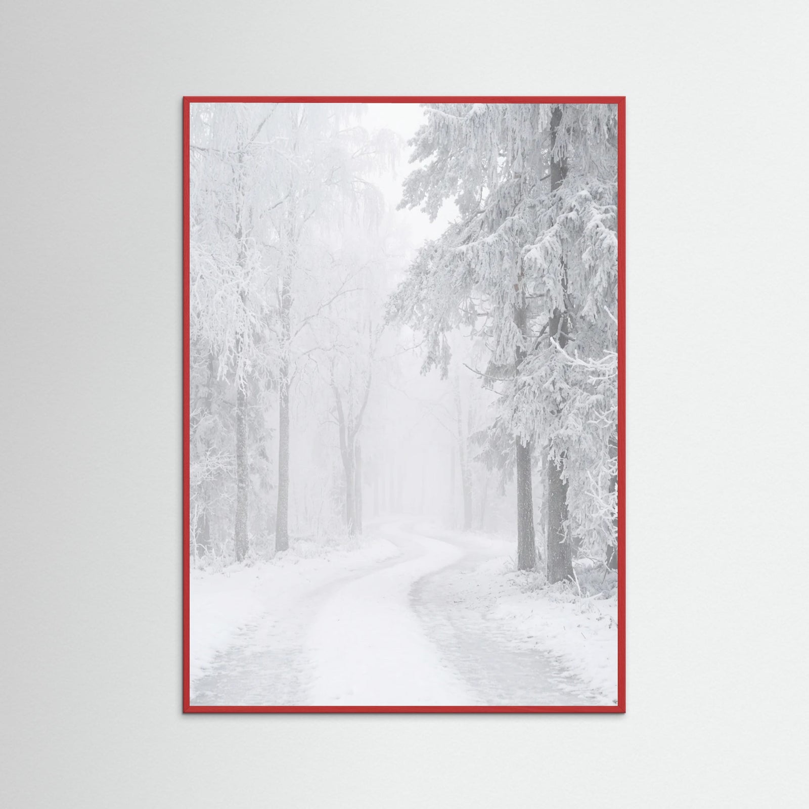 Red Wood Frozen Calm