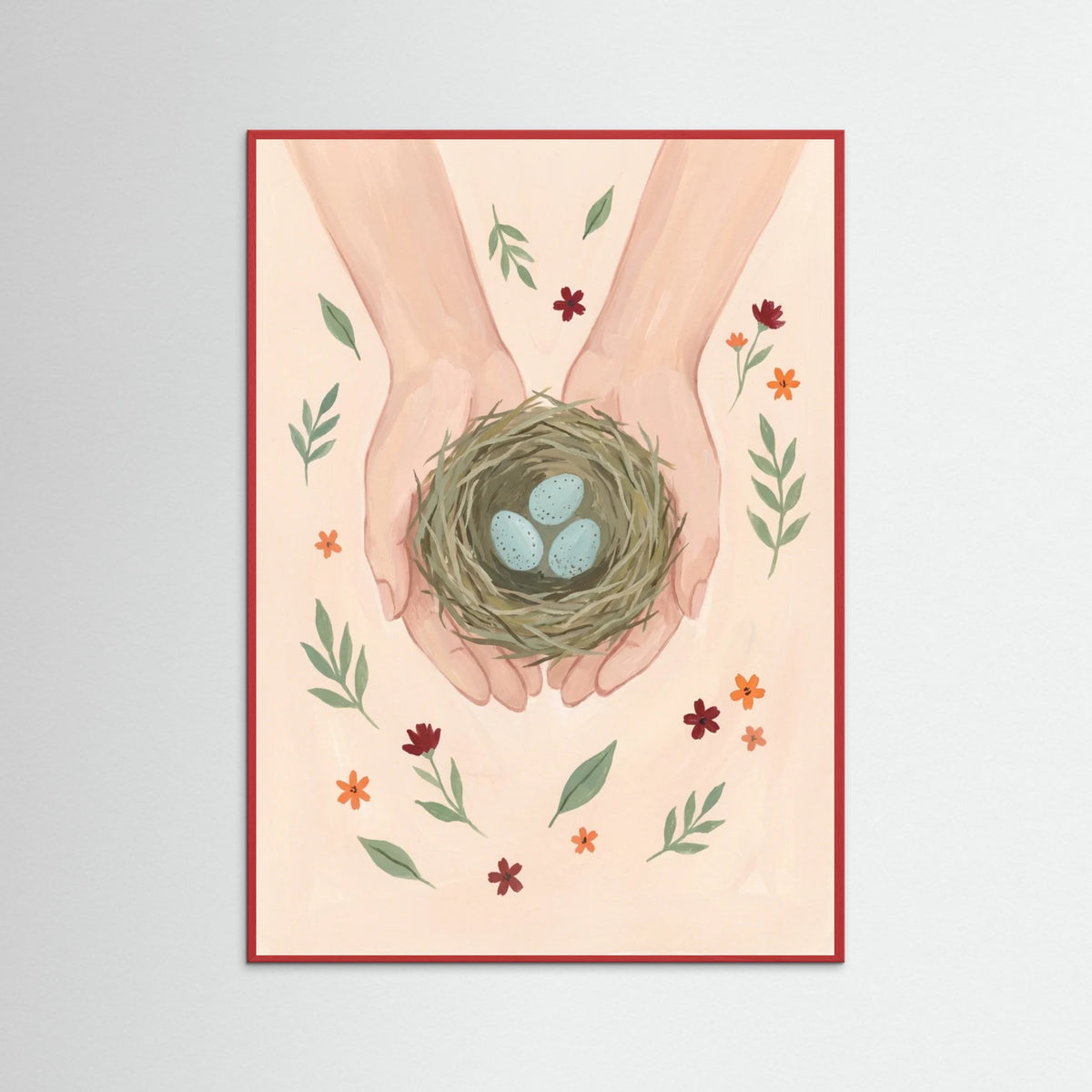 Red Wood Gentle Blooms