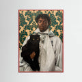 Gentleman with Cat Poster – poster and art print
