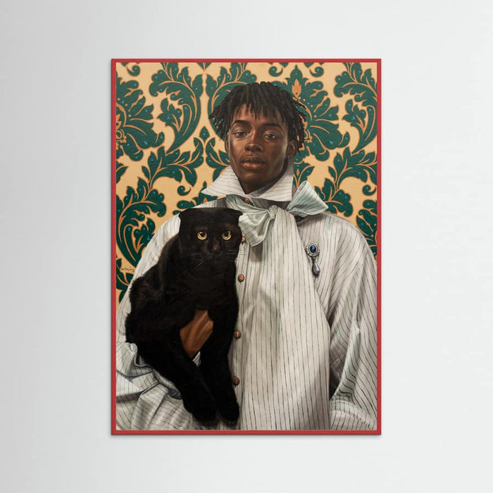 Gentleman with Cat Poster – poster and art print