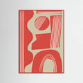 Red Wood Geo Balance Object No.2 Poster
