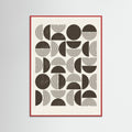Red Wood Geometric Rhythms