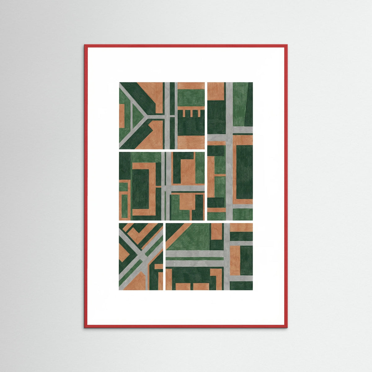 Red Wood Geometric Structures