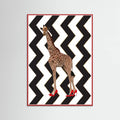 Plakat Giraffe Heels zigzag – plakat i druk artystyczny