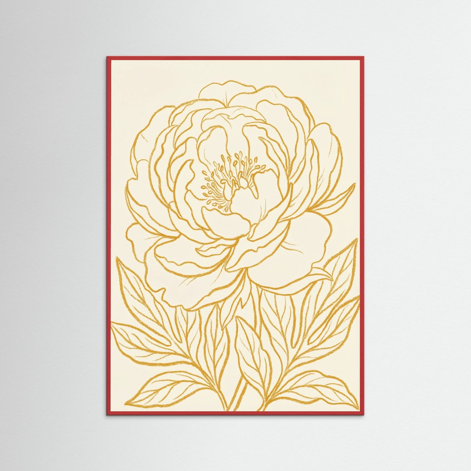 Red Wood Golden Bloom