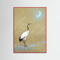 Red Wood Golden Cranes