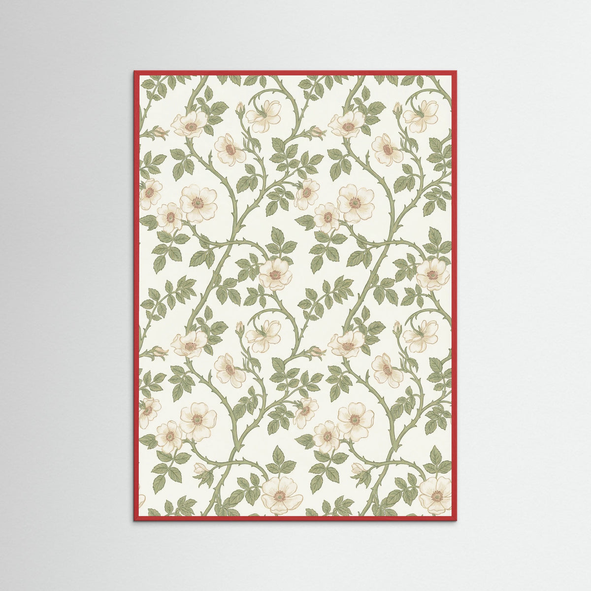 Red Wood Golden Fruit Ornament