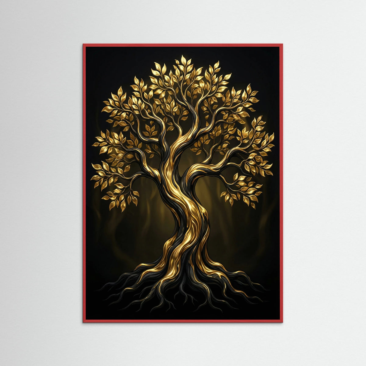 Red Wood Golden Serenity