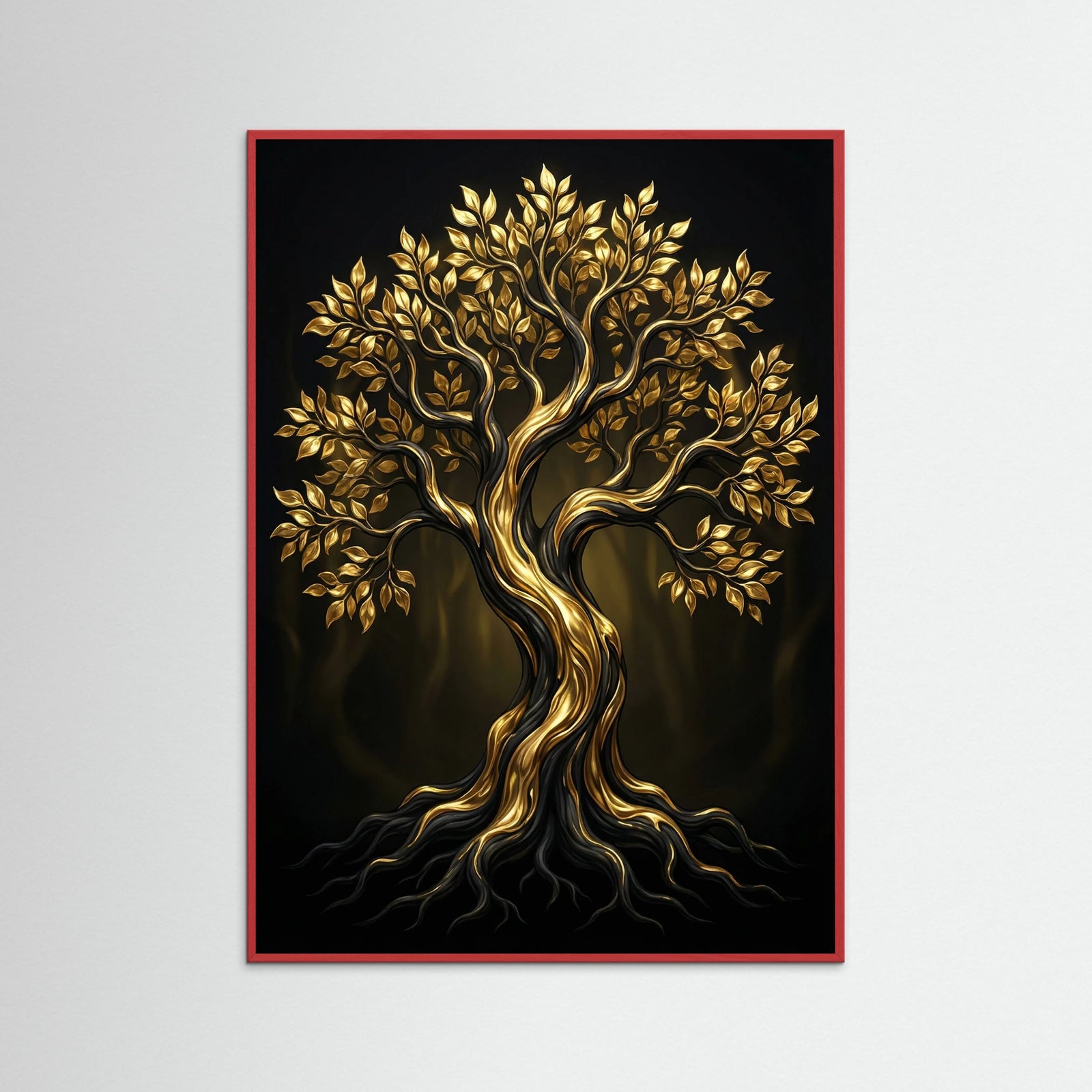 Red Wood Golden Serenity