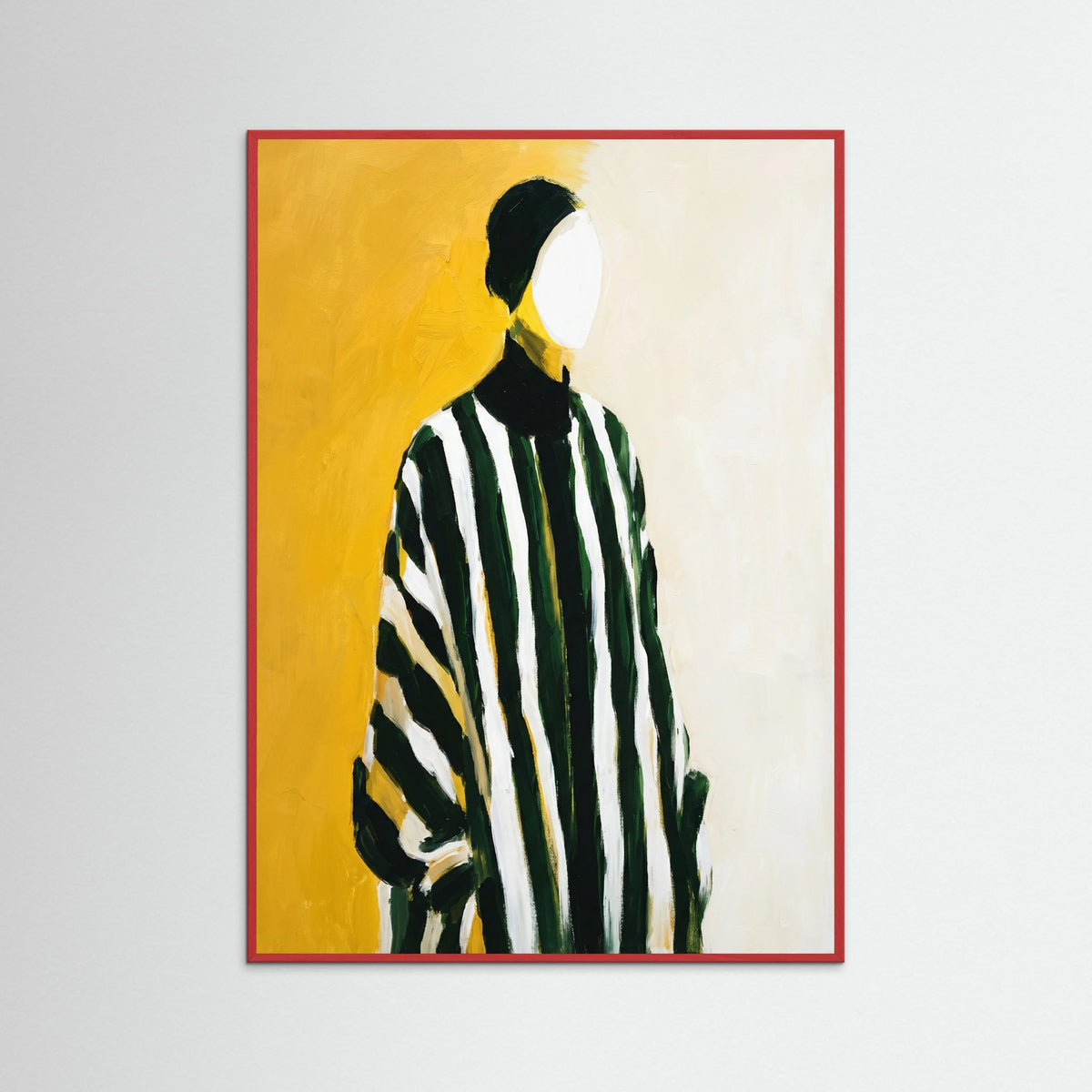 Red Wood Golden Stripe Figure