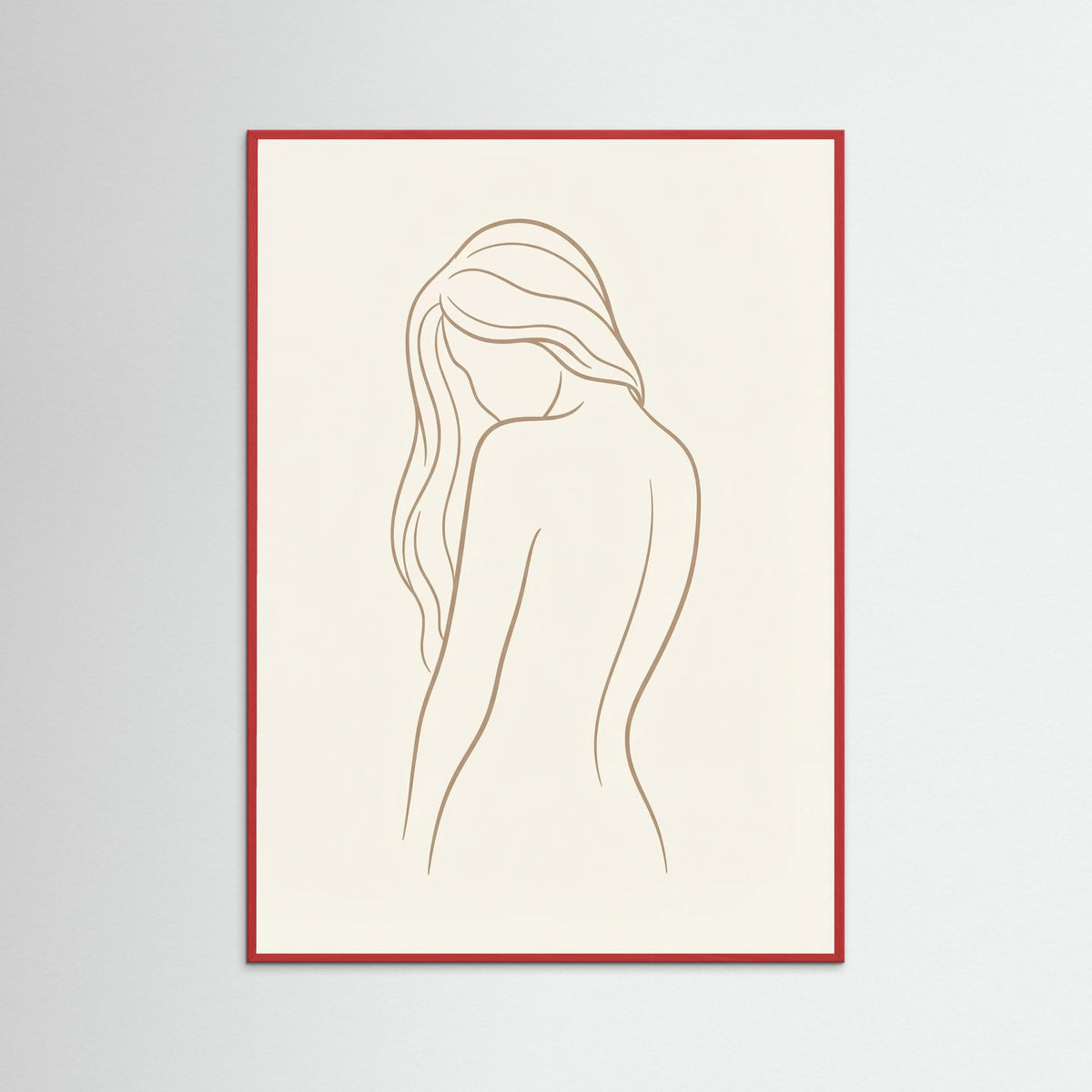 Red Wood Graceful Contours