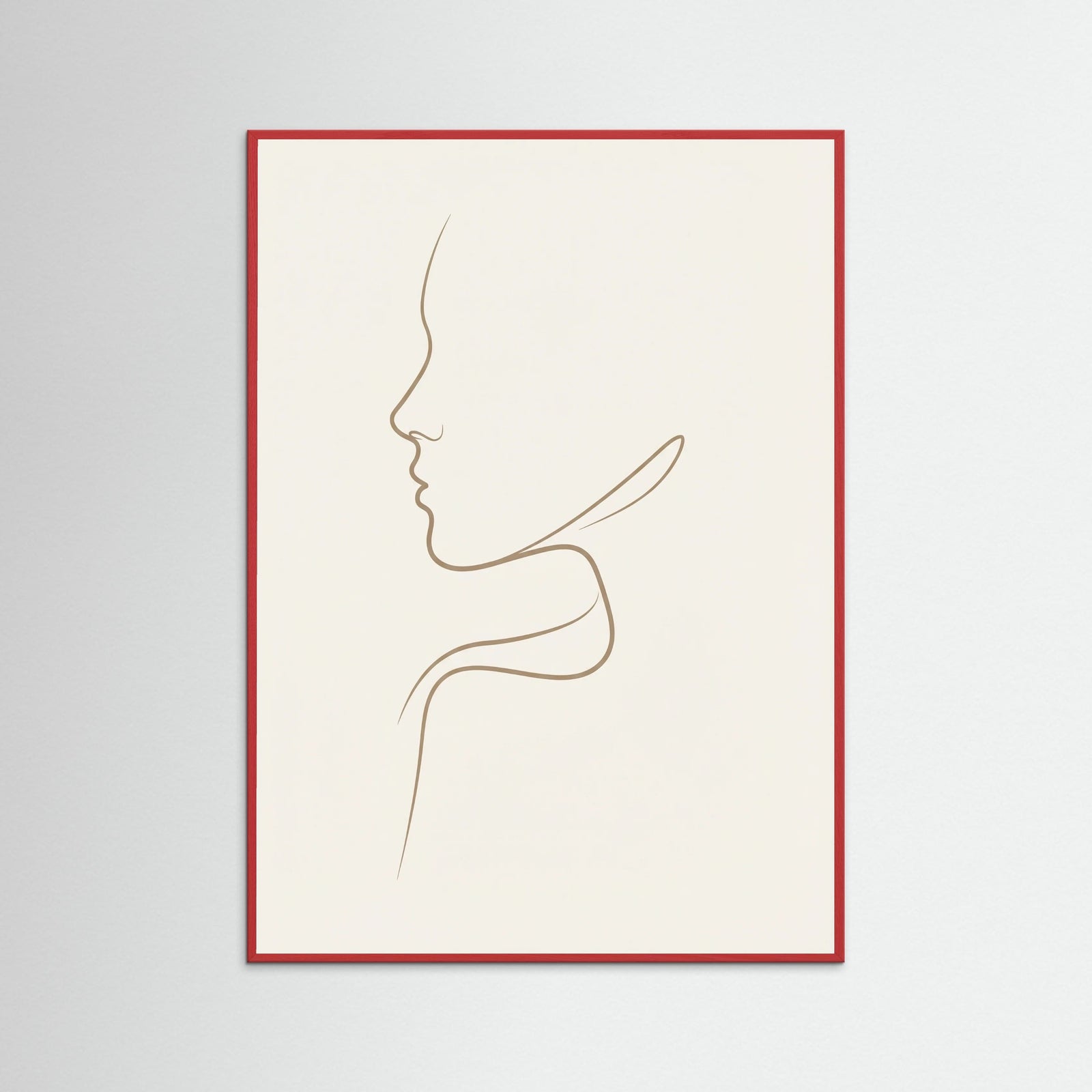 Red Wood Graceful Silhouette