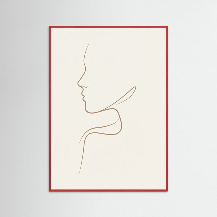 Red Wood Graceful Silhouette