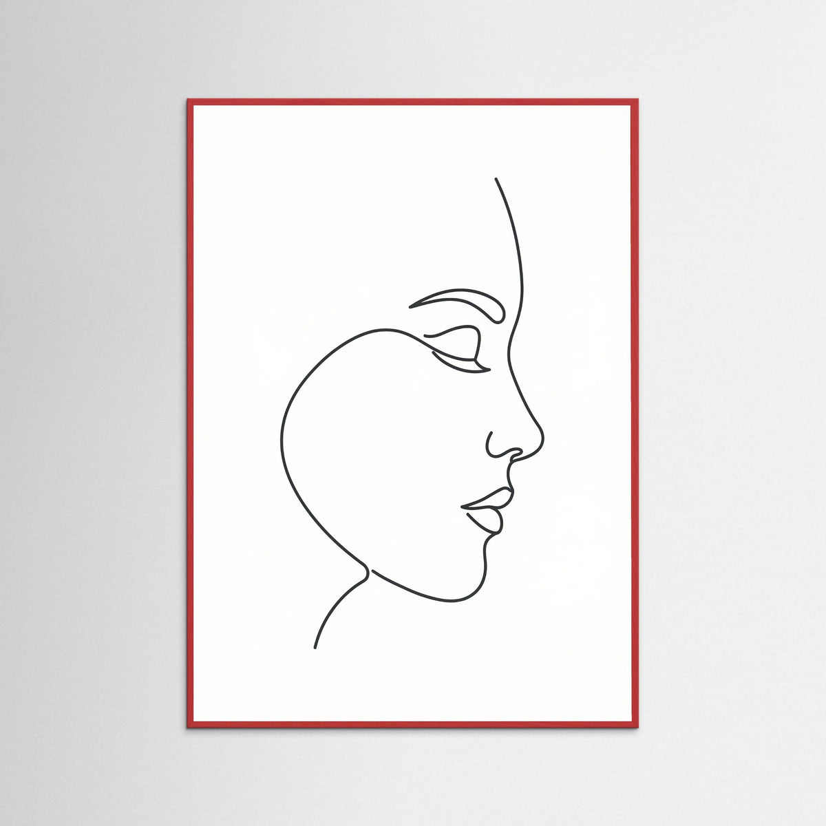 Red Wood Graceful Silhouette